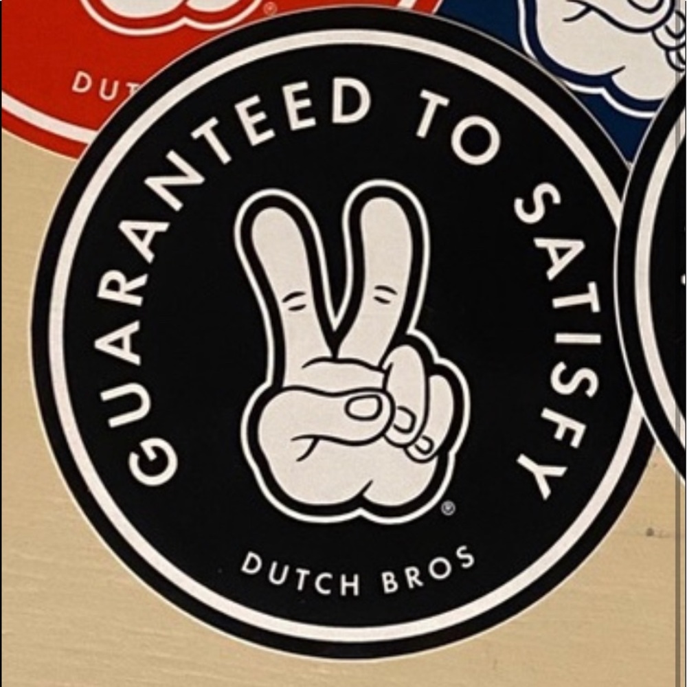 3 Dutch bros stickers